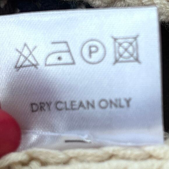 Chaser Knit Scarf Cream‎ Cotton Nordic Tribal Tassel Cozy Winter Boho Ski NWOT - Picture 11 of 11